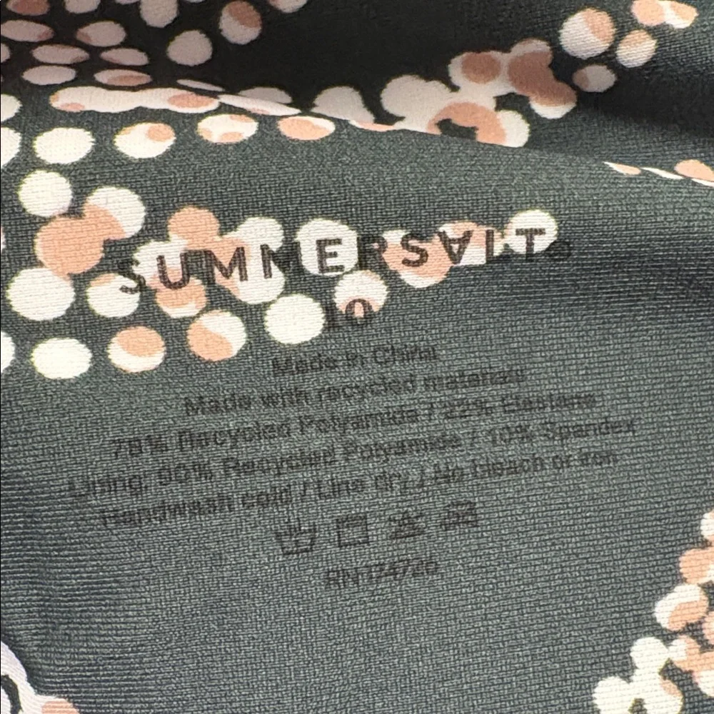 ❌SOLD❌NWT [Summersalt] Bow One-Shoulder Sidestroke Swimsuit Swim Top Women’s 10 - Picture 11 of 12